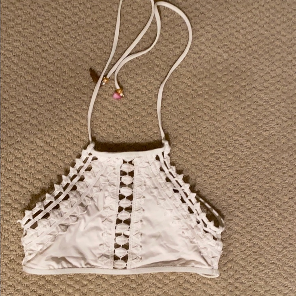 White bikini top